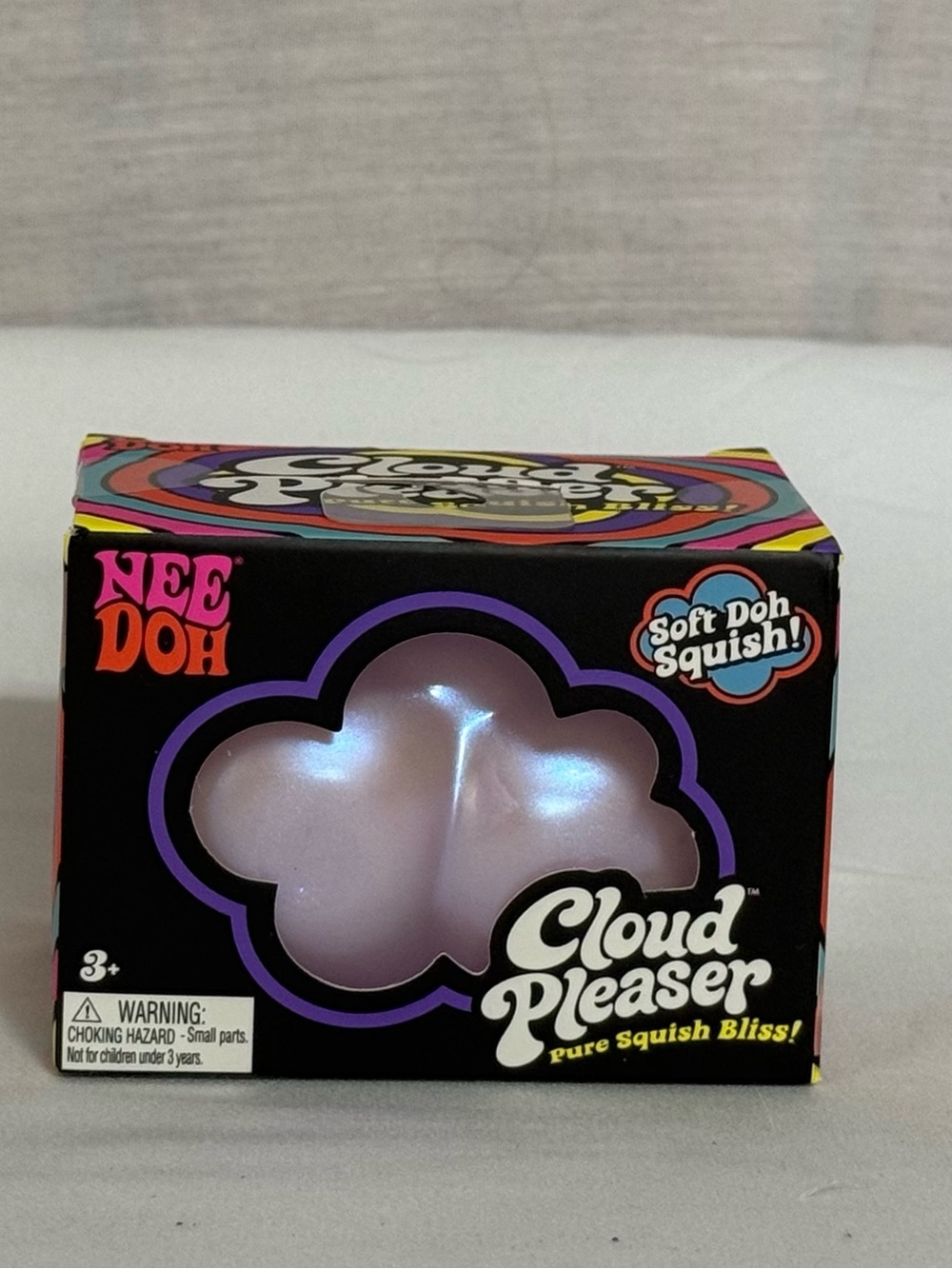 NeeDoh Cloud Pleaser Purple Shimmer Squishy Toy NIB